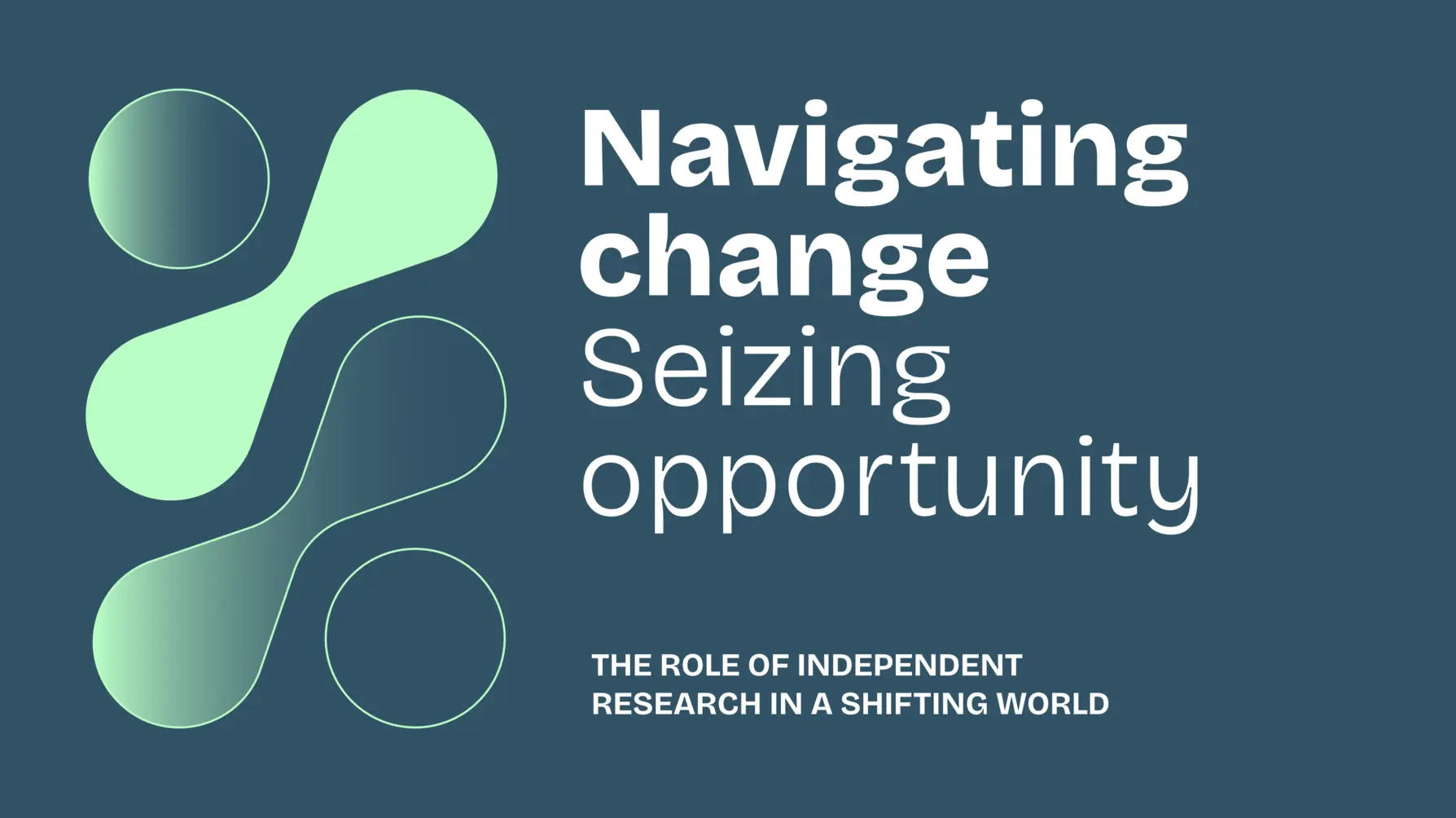 Visuel identitet til konference ved Danmarks Frie Forskningsfond