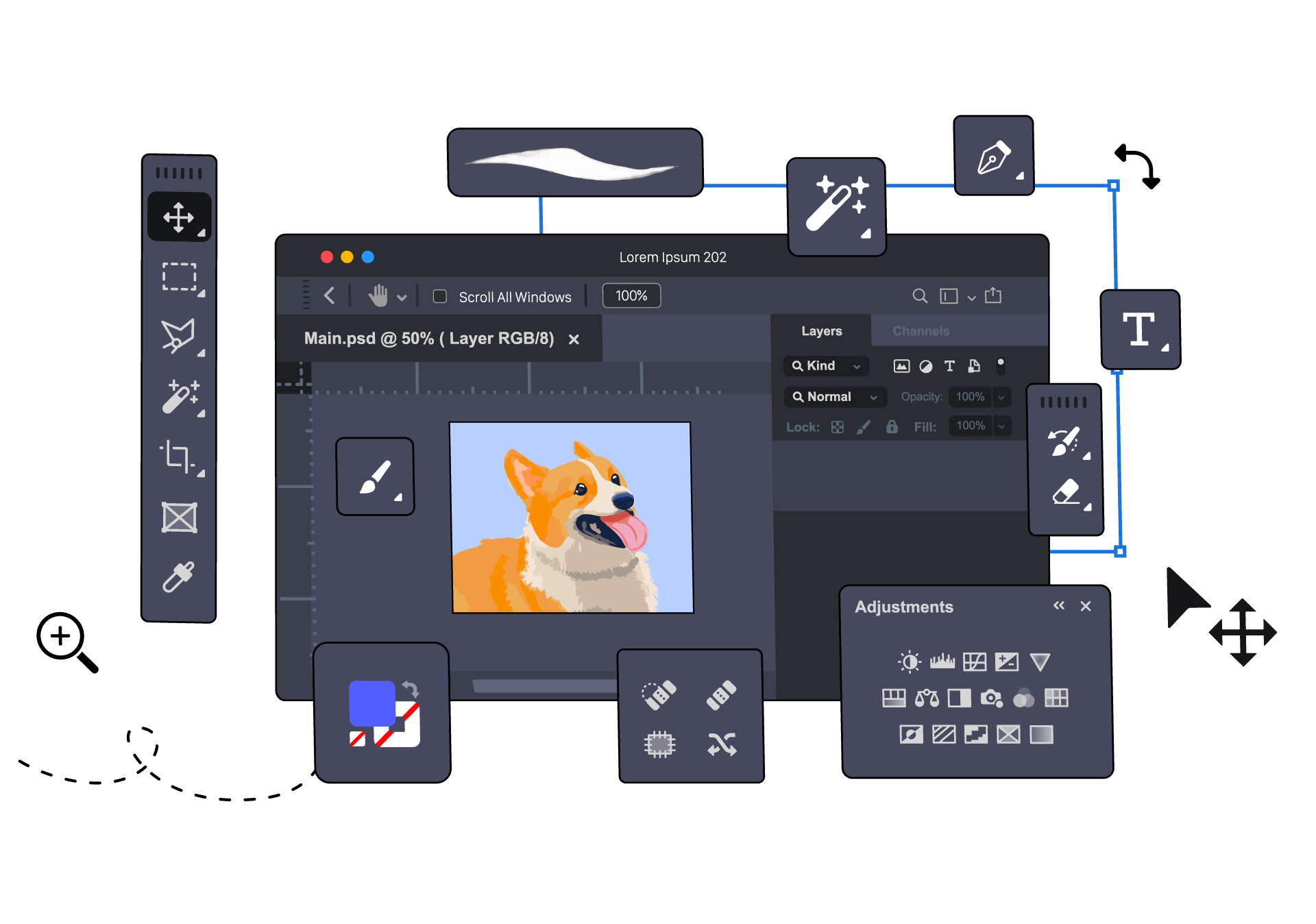 photoshopkursus_adobe_heylulu Illustration Photoshop kursus i Odense C